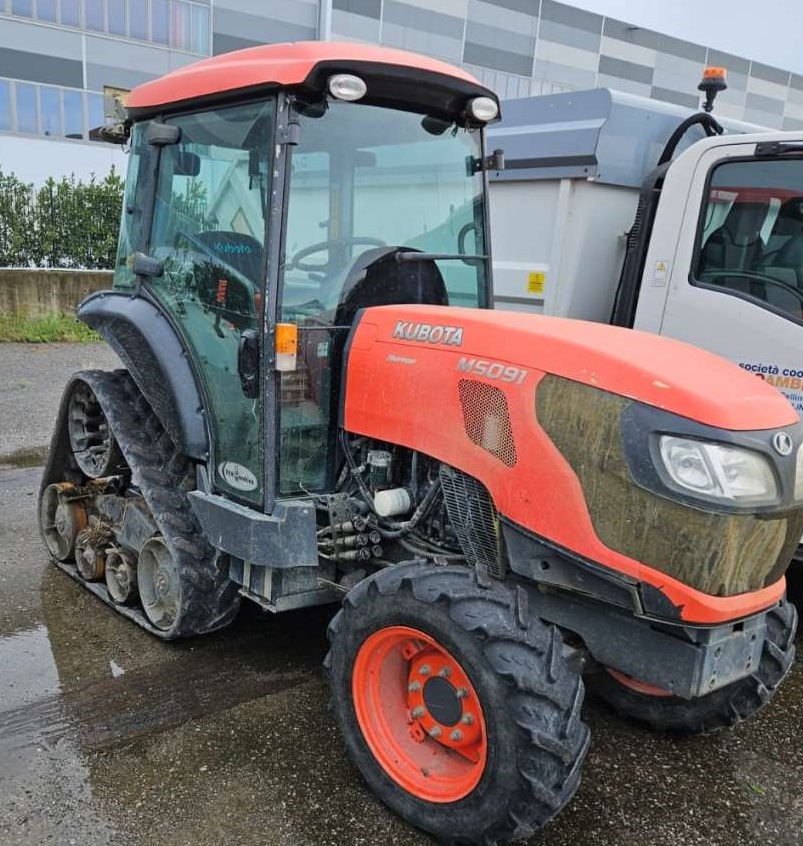 Used Kubota brand agricultural tractor